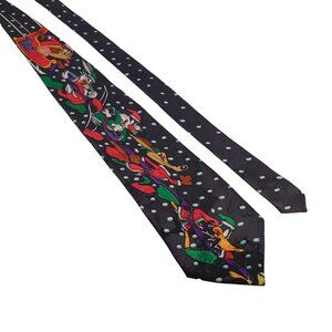Looney Tunes Mania Christmas Mens Necktie Tie Sylvester Daffy Coyote Bugs